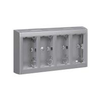 Simon Connect Алюминий Коробка Cima Pro в сборе для наружного монтажа на 4 Cima-модуля