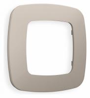 Рамка OMEGA Ecta (Серо-бежевый матовый) 1-ая OF140361