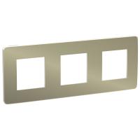 SE Unica Studio Бронза/Белая Рамка 3-ная