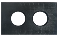 BIRONI Шедель Форест Бук Угольно-черный Рамка 2-ая (скрытый монтаж)