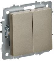 IEK BRITE Шампань Выключ. 2-кл. перекр. 10А ВС10-2-3-БрШ