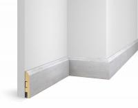 Плинтус WP07, экошпон, дуб Старинный серый, 80x16x2400 мм, МДФ