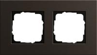Gira ESP Коричневый анодированный алюминий Рамка 2-ая