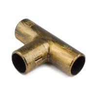 BIRONI Пластик Бронза Тройник для труб D16 5 шт/уп