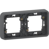 Schneider Electric Mureva Styl Антрацит Рамка 2-ая, горизонтальная, IP55