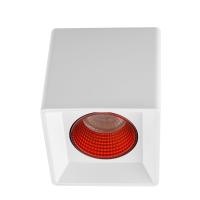 DK3080-WH+RD Светильник накладной IP 20, 10 Вт, GU5.3, LED, белый/красный, пластик