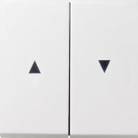 Gira F100 Бел глянц Клавиша для жалюзи 2-ая со стрелками