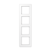 JUNG A Flow Белый Рамка 4-ая для вертикальной и горизонтальной установки