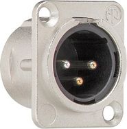 Gira Штепсельный разъем XLR (фланцевый штекер 3 контакта) D-серия