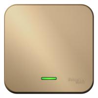 SE Blanca наруж Титан Переключатель 1-клавишный с подсветкой, 10А, 250B, изолир. пластина