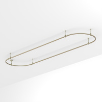 Основание ART-APRIORI-OVAL-ROD-200-4000x1000 (OG) (Arlight, IP20 Металл, 3 года)