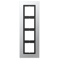 JUNG LS plus Алюминий Рамка 4-ая