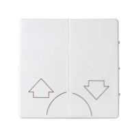 Simon S82 Concept Матовый белый, Клавиша 2-я для жалюзи без блокировки и пиктограммой "стрелки"