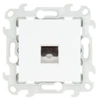 Simon 24 Белая Телефонная розетка RJ11