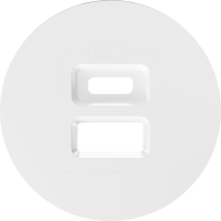 Donel Накладка для розеток USB, глянцевый белый, серия D16, DO28603