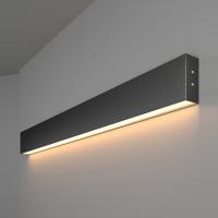 Линейный светодиодный накладной односторонний светильник 78см 15Вт 3000К черная шагрень 101-100-30-78 Elektrostandard Grand a042939