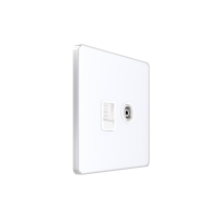 Systeme Electric Systeme Infinity Арктический лед Розетка информационная TV/FM и RJ-45 кат.5е