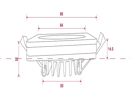 Встраиваемый светильник DL2001-L7B Maytoni Phanton