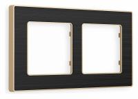 Рамка ALFA Arctic (Черный Стекло органическое/Шампань) 2-ая AF580542