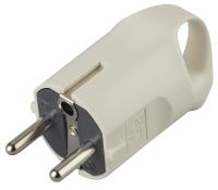 ЭРА V3 Белый Вилка c/з 16A с кольцом непрямой ввод