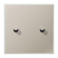 JUNG LS1912 Нержавеющая сталь Центральная плата, 1 пост, 2 тумблера,конус; метал. исполнение