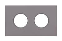 BIRONI Шедель Бриз Титан матовый Рамка 2-ая (скрытый монтаж)