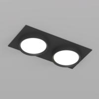 DK2092-BK Встраиваемый светильник FLAT, IP 20, до 15 Вт, GX53, LED, черный, алюминий