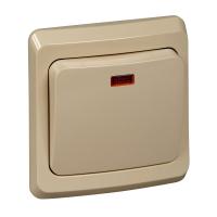 SE Этюд Крем Выключатель 1-клавишный с подсветкой