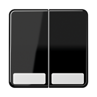 JUNG CD 500/CD plus Черная Клавиша 2-ая с полем для надписи