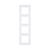 Рамка 4-постовая, стекло белый Kollinger Asthetik AS4WH