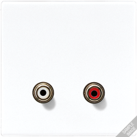 JUNG 2x Cinch Audio (RCA), слоновая кость