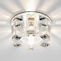Встраиваемый светильник Ambrella light Crystal Spot D1017 CL/CL/CH