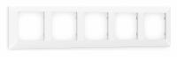 Рамка ALFA Line (Белый матовый) 5-ая AF110125