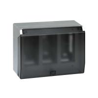 Simon Cima 500 Алюминий Бокс на 3 модуля с крышкой, наружный монтаж, 164х100х220мм