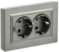 IEK BRITE Роз. 2-я с з/к без з/ш 16А в сб. РС12-3-БрШ шамп.