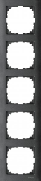 SE Merten SM M-Pure Антрацит Рамка 5-ая