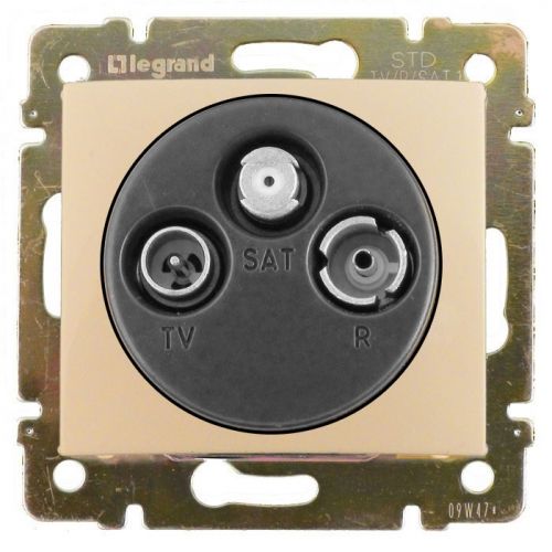 Legrand Valena Крем Розетка TV-FM-SAT единственная 2400MHz 1,5дБ
