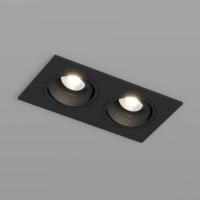 DK3072-BK Встраиваемый светильник, IP 20, 10 Вт, GU5.3, LED, черный/черный, пластик