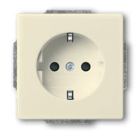 ABB BJE Solo/Future Крем Розетка с/з с защитными шторками