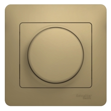 SE Glossa Титан Светорегулятор (диммер) поворотный, 300Вт (в сборе с рамкой)