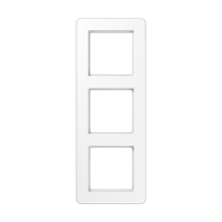 JUNG A Flow Белый Рамка 3-ая для вертикальной и горизонтальной установки