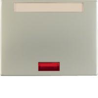 Berker K.5 Нержавеющая сталь Клавиша в комплекте с 5 линзами и полем для надписи