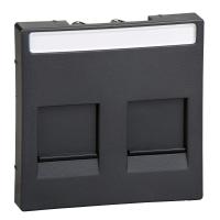 SE Merten SM Антрацит Центральная плата 2-ая для модулей штепсельных разъемов