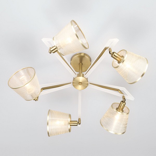 Потолочная люстра 60082/5 золотая бронза Eurosvet Alicante Потолочная люстра 60082/5 золотая бронза Eurosvet Alicante