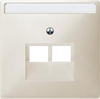 SE Merten SD Беж Накладка розетки ТЛФ/комп 2-ой наклонной (термопласт)