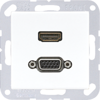 JUNG HDMI / VGA, белый