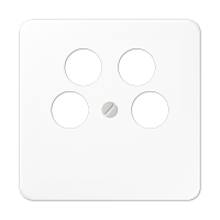 JUNG Крышка для SAT-TV-розетки с 4-мя гнездами белая