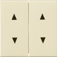 Gira S-55 Крем глянц Клавиша двойная для жалюзи со стрелками