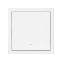 Simon 100 Белый матовый  Кит 1 пост, фронт. 1 рамка + 2 клавиши выключателей