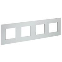 IEK SKANDY Металл Серебряный Рамка 4-ая SK-F34S